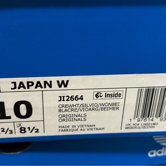 Adidas Japan Cream Silver Violet Womens New Sneakers NIB Retro Shoes - Picture 14 of 16